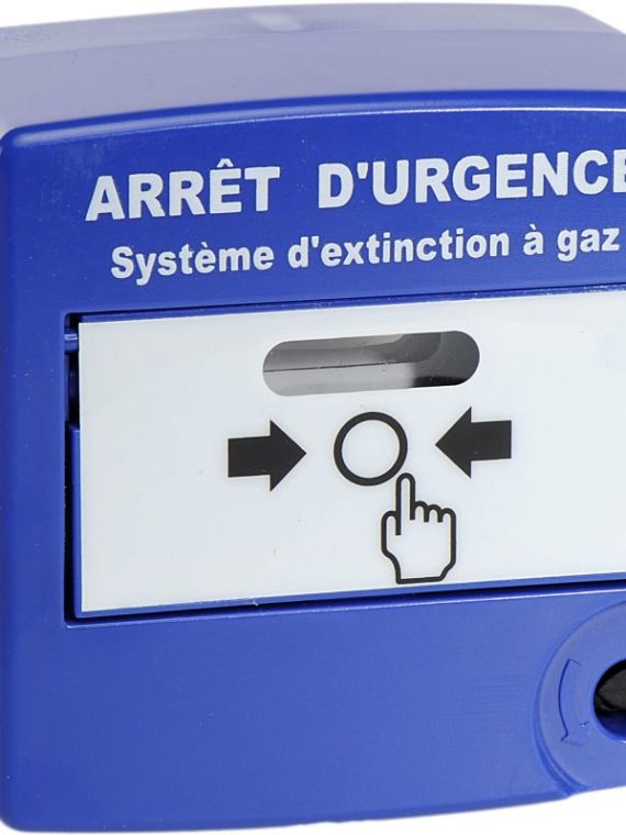 Déclencheur-Manuel-Double-Action-Bleu-POUR-ARRÊT-D’URGENCE