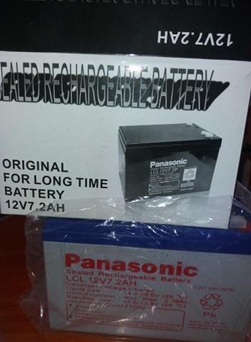 Batterie PANASONIC 12V7.2Ah pour utilisation d’alarme ou onduleur